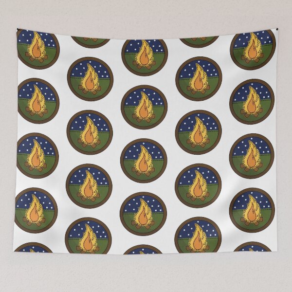 Item preview, Campfire Building Patch designed and sold by honeybeepaper.