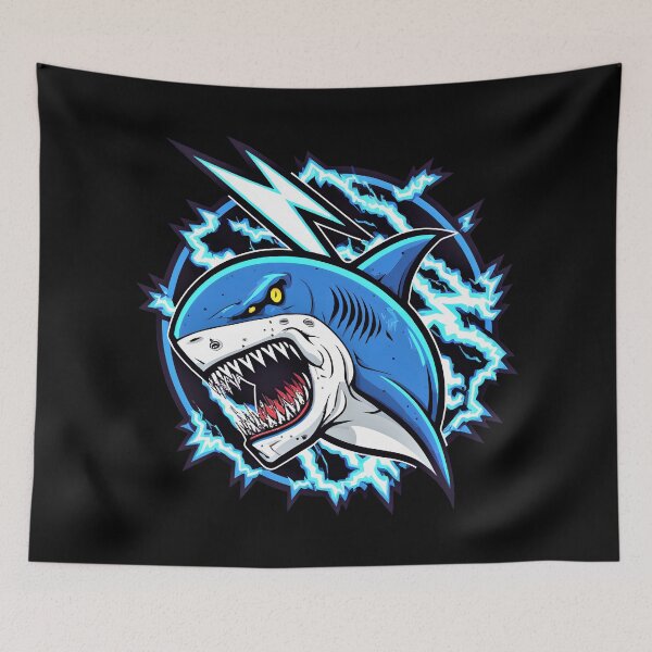 Item preview, Cartoon Blue Shark  designed and sold by NTGUILTY.
