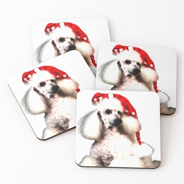 Item preview, Santa Poodle Sticker designed and sold by ChristCentered.