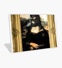 Funny Masked Mona Lisa T-Shirt Laptop Skin