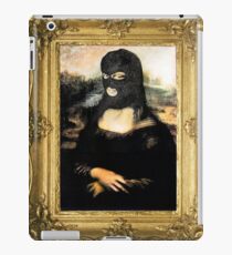 Funny Masked Mona Lisa T-Shirt iPad Case/Skin