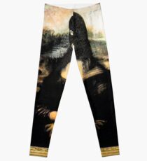 Funny Masked Mona Lisa T-Shirt Leggings