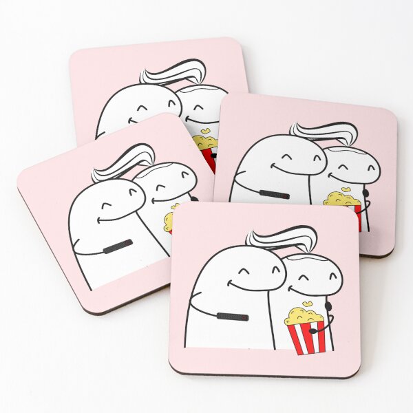 Item preview, Couple Flo.rk Eating Popcorn  designed and sold by horseford76.