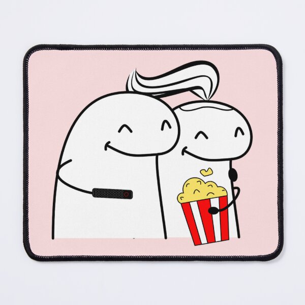 Item preview, Couple Flo.rk Eating Popcorn  designed and sold by horseford76.