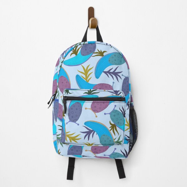 Item preview, Colorful Banana slugs on blue designed and sold by fogoosherie.