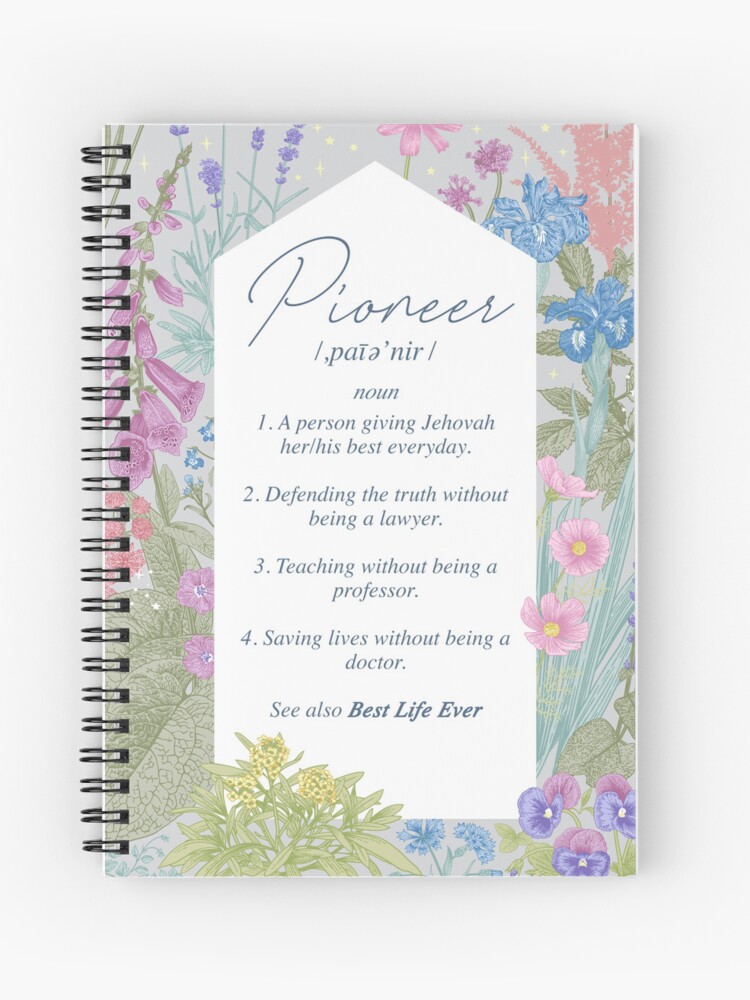 The Life of a Pioneer Spiral Notebook for Sale by Paper Bee Gift Shop