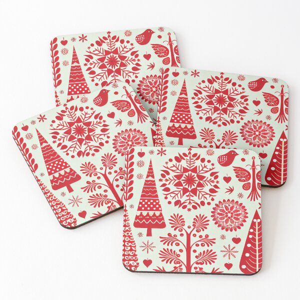 Item preview, Christmas Folk Art Pattern #1 designed and sold by MrBeerholder.