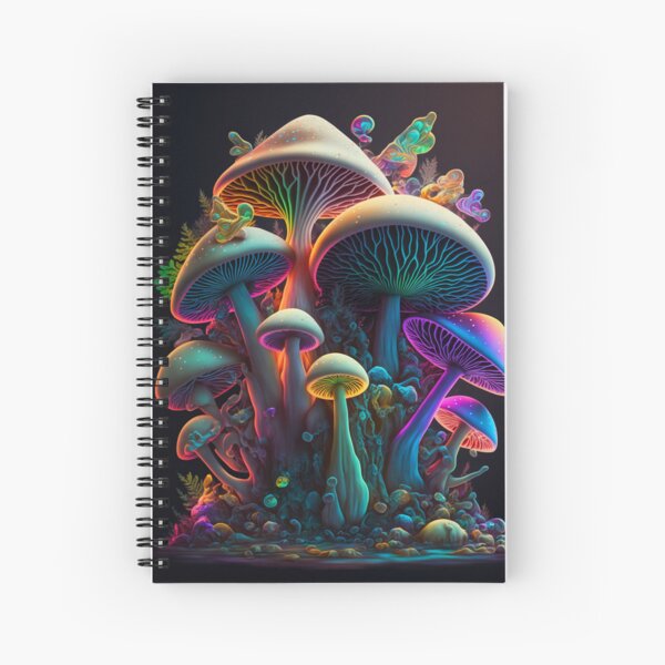 Item preview, Glowing Psychedelic Mushrooms designed and sold by rudekitten.