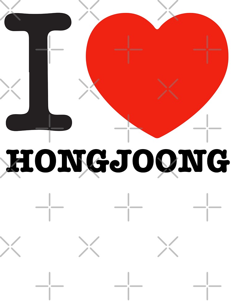 I love ateez hongjoong heart text atiny | Morcaworks