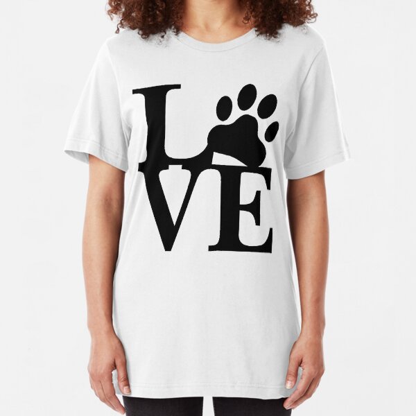 LOVE DOG PAW Slim Fit T-Shirt