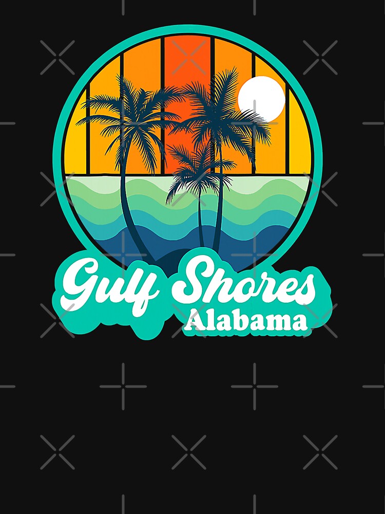 "Vintage Gulf Shores Alabama Summer Vacation Beach Souvenirs" Tshirt