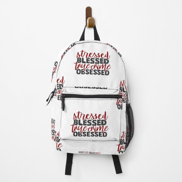Item preview, Stressed, Blessed True Crime Obsessed-gift for True Crime Junkies designed and sold by BRtisticDesigns.