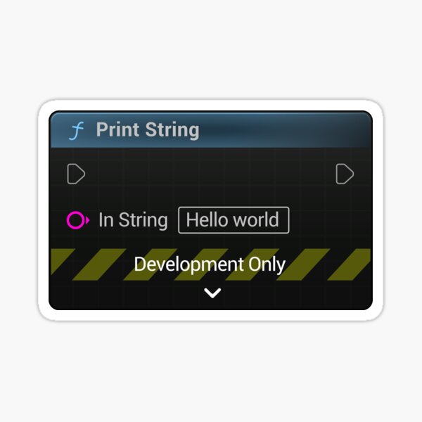 Item preview, 'Hello World' Print String - Unreal Engine designed and sold by BadenNorthey.