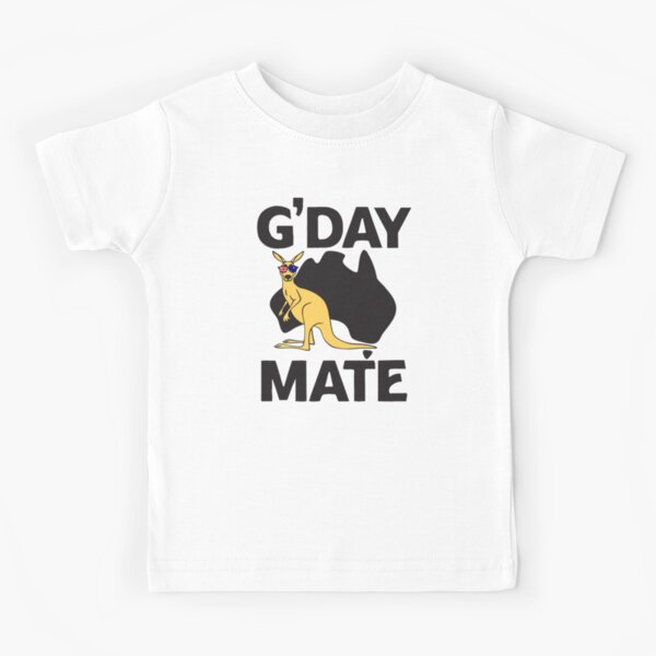 Item preview, G Day Mate Australia Map Kangaroo Cute Animal wearing Glasses designed and sold by Dolphin Graphic.