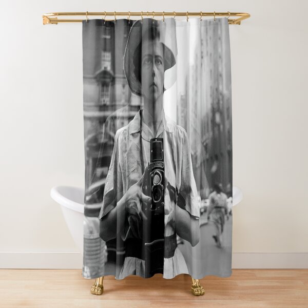 Self On Window Shower Curtain