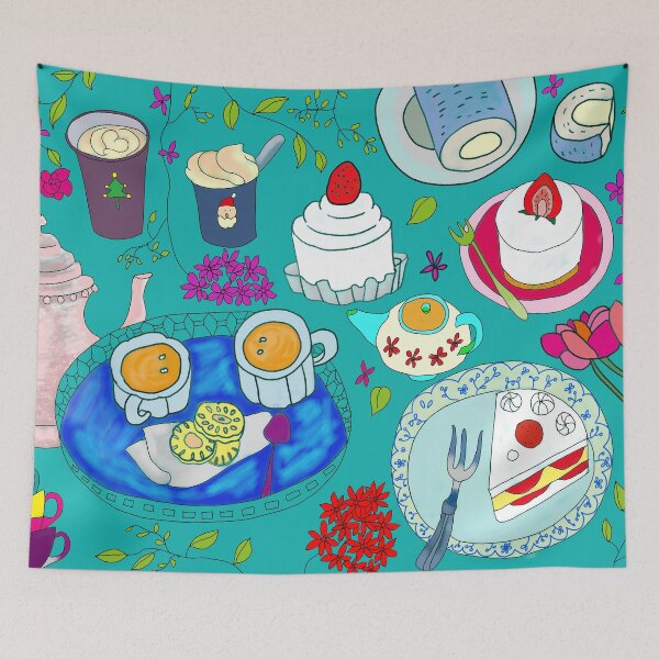 Item preview, Copy of Sweet and Peaceful Tea Time_blue designed and sold by Danggi Days!.