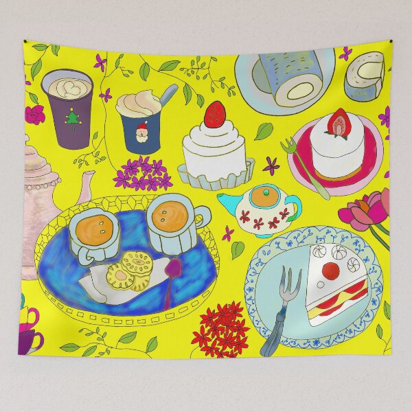 Item preview, Sweet and Peaceful Tea Time_yellow designed and sold by Danggi Days!.