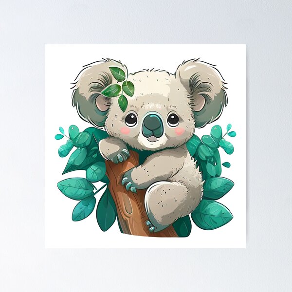 Koala Bear on a Tree - Cute  Leggings for Sale by Bondoboxy