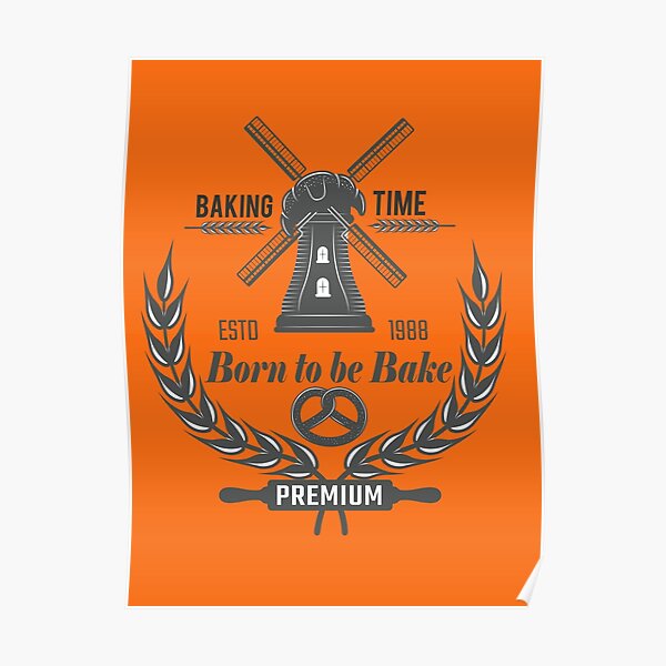 "Baking Love, Bakery," Poster for Sale by RJDressine1214 Redbubble