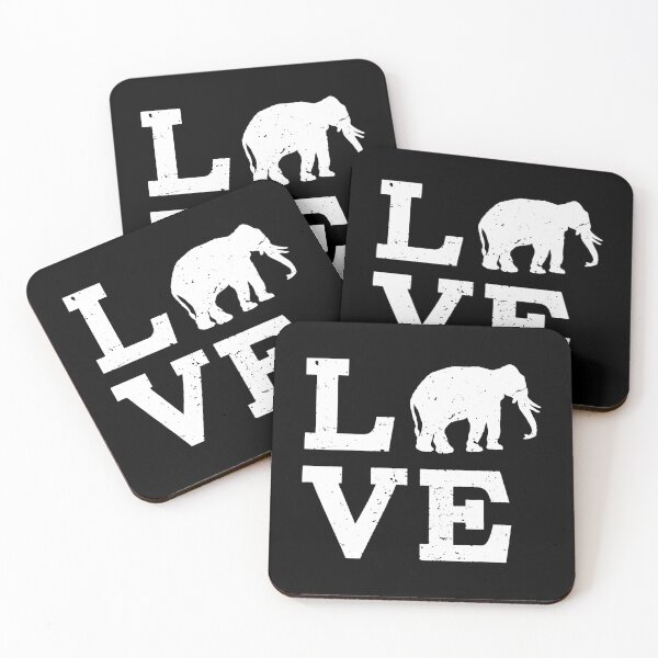 Item preview, I Love Elephants Funny Elephant Lover designed and sold by Helbon-art.