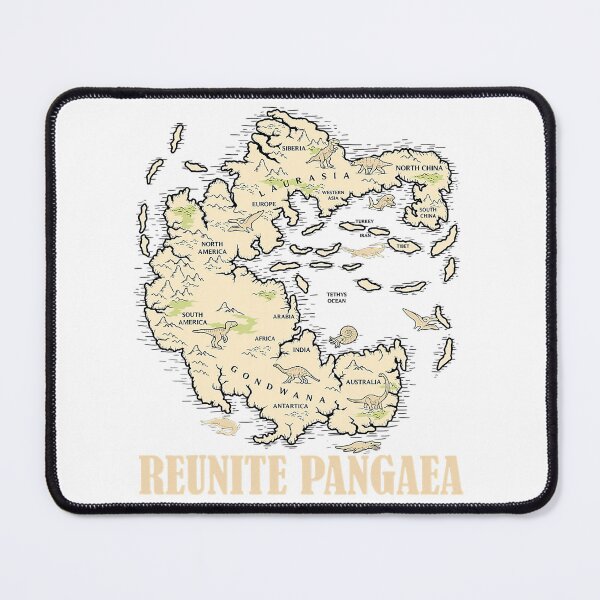 Item preview, Reunite Pangaea World map History Funny Geology Earth designed and sold by Chealienmeo.