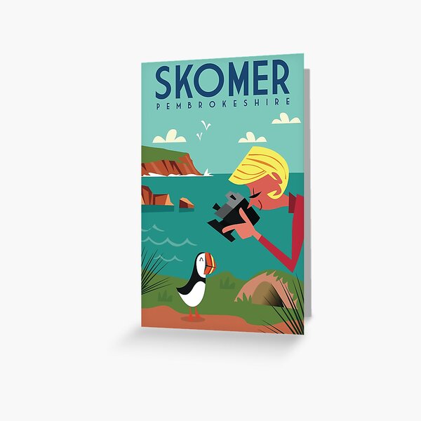 Item preview, Skomer Island Poster designed and sold by GAGodel.