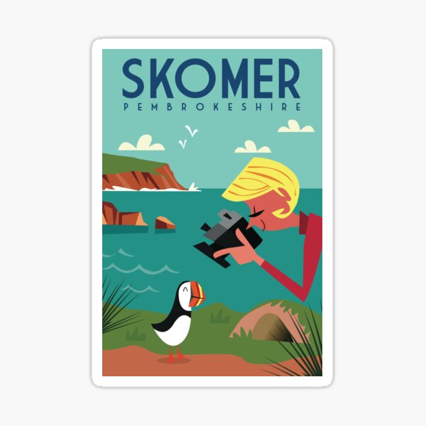 Artikel-Vorschau von Skomer-Insel-Plakat, designt und verkauft von GAGodel.