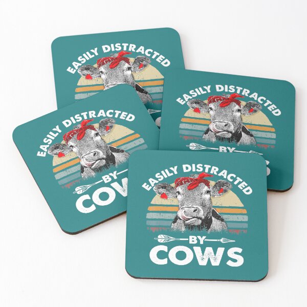 Item preview, Vintage Heifer Cow Easily Distracted By Cows Farmer designed and sold by Chealienmeo.