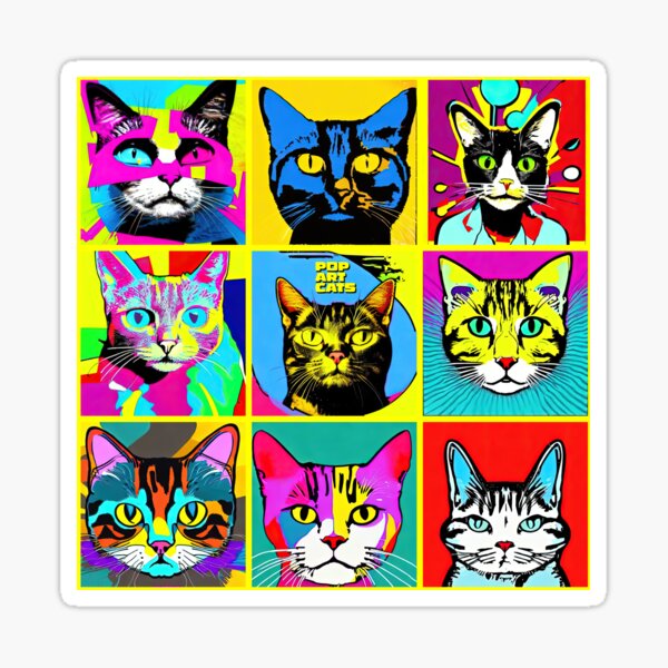 Item preview, Pop Art Cats designed and sold by angelisart.