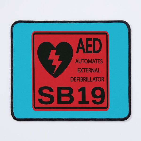 Item preview, SB19 Merch PPOP  Filipino Boy Bands AED Defilbrilator Red Black designed and sold by ThornDesignsCo.
