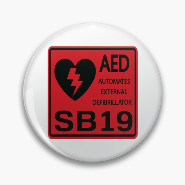 Item preview, SB19 Merch PPOP  Filipino Boy Bands AED Defilbrilator Red Black designed and sold by ThornDesignsCo.