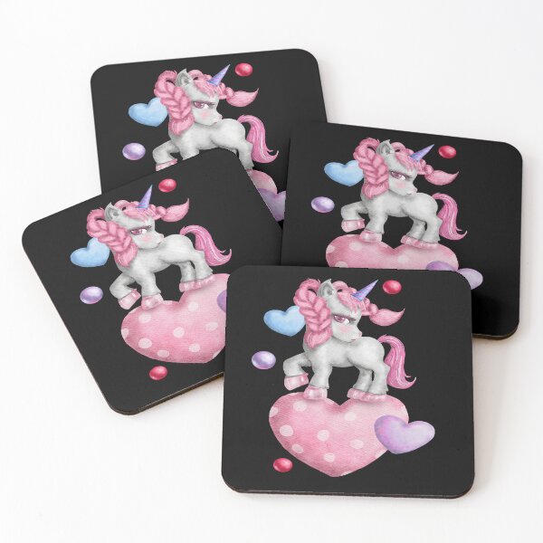 Item preview, Pink Unicorn with hearts-gift idea for new mom's babyshower designed and sold by BRtisticDesigns.