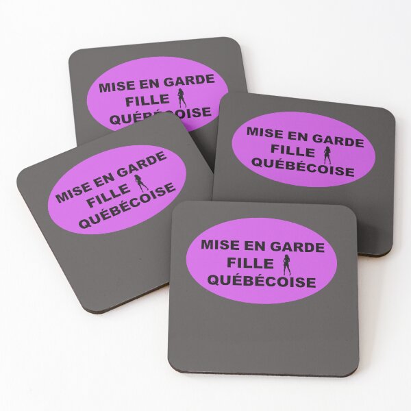 Item preview, MISE EN GARDE FILLE QUÉBÉCOISE (Caution Quebec Girl) designed and sold by lobodelnoir.
