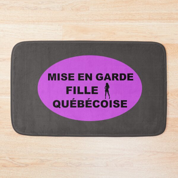 Item preview, MISE EN GARDE FILLE QUÉBÉCOISE (Caution Quebec Girl) designed and sold by lobodelnoir.