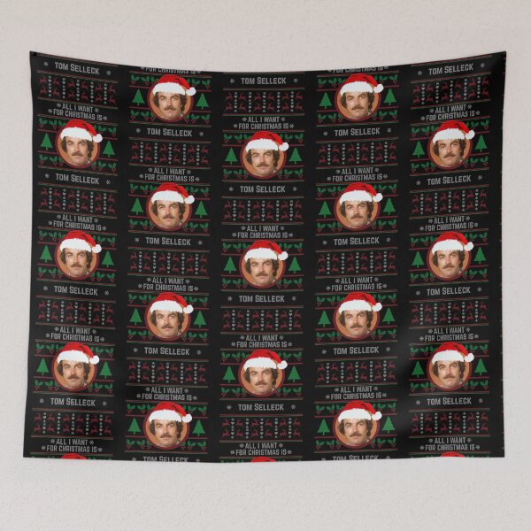 Item preview, All I want for Christmas is Tom Selleck     designed and sold by RoseveraElena.