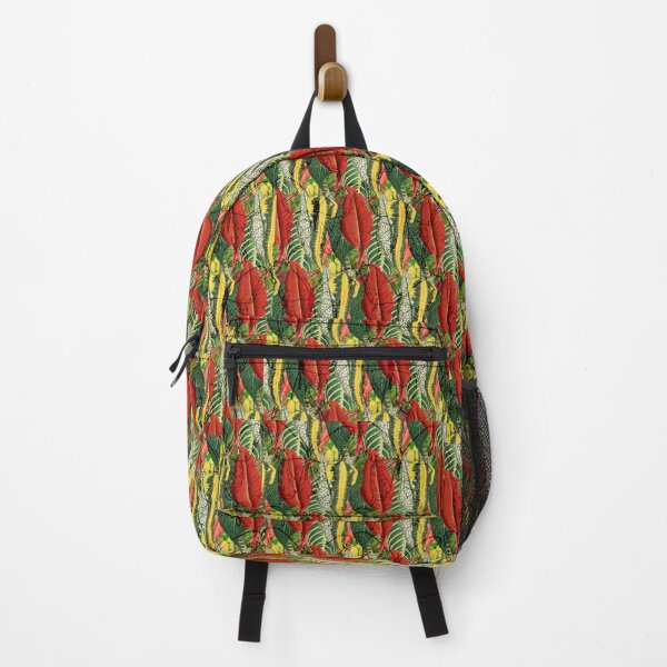 Item preview, Modern Butterfly Pattern With Vertically Arranged Colorful Leaves designed and sold by BeInTouch.