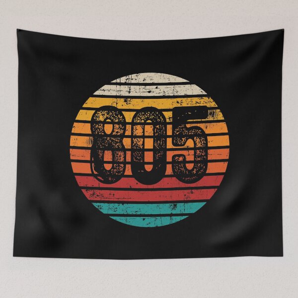 Item preview, Distressed Vintage Sunset 805 Area Code designed and sold by Gold Wings Tees.