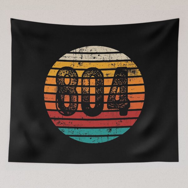 Item preview, Distressed Vintage Sunset 804 Area Code designed and sold by Gold Wings Tees.