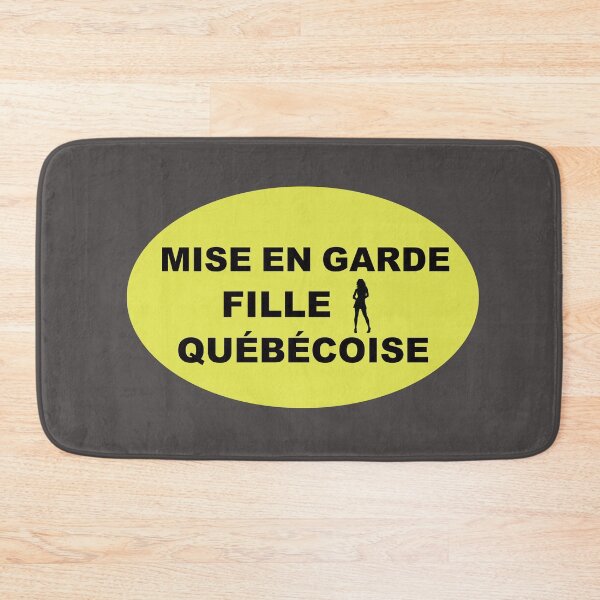 Item preview, MISE EN GARDE FILLE QUÉBÉCOISE (Caution Quebec Girl) designed and sold by lobodelnoir.