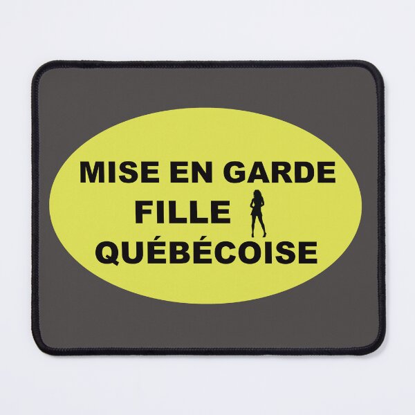 Item preview, MISE EN GARDE FILLE QUÉBÉCOISE (Caution Quebec Girl) designed and sold by lobodelnoir.