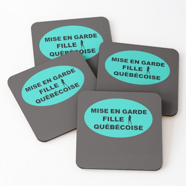 Item preview, MISE EN GARDE FILLE QUÉBÉCOISE (Caution Quebec Girl) designed and sold by lobodelnoir.