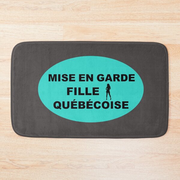 Item preview, MISE EN GARDE FILLE QUÉBÉCOISE (Caution Quebec Girl) designed and sold by lobodelnoir.