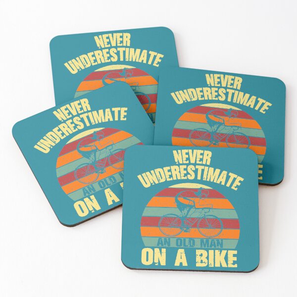 Item preview, Never Underestimate an Old Man On A Bike Cycling Grnadpa designed and sold by Fiaklukckma.