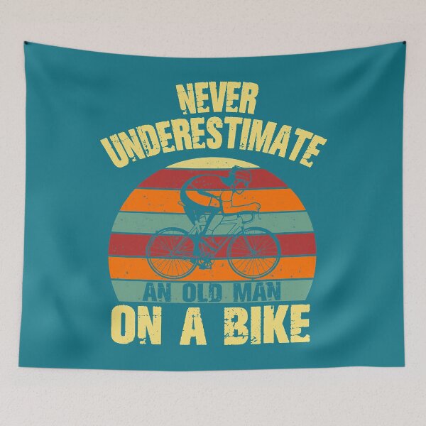 Item preview, Never Underestimate an Old Man On A Bike Cycling Grnadpa designed and sold by Fiaklukckma.