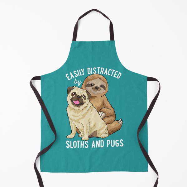 Item preview, Easily Distracted By Sloths And Pugs Cute Sloth Gifts designed and sold by Fiaklukckma.