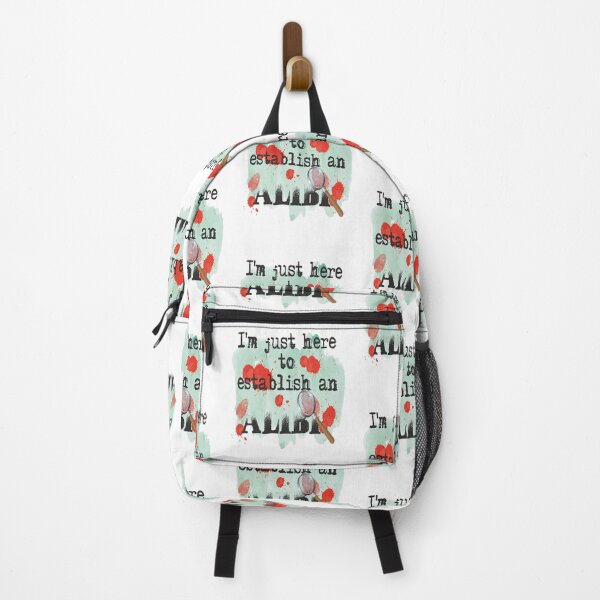 Item preview, I'm Just Here To Establish an Alibi-funny true crime gift idea designed and sold by BRtisticDesigns.