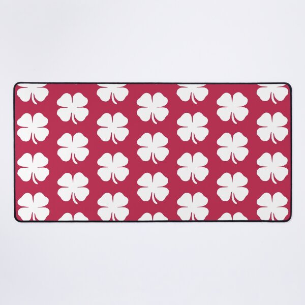 Item preview, Modern Simple White Lucky Clover on Magenta designed and sold by tanjica.