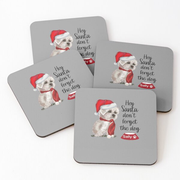 Item preview, Hey Santa Don't Forget The Dog Christmas Dog Santa Hat Gifts For Dog Lovers White designed and sold by Hanlar.