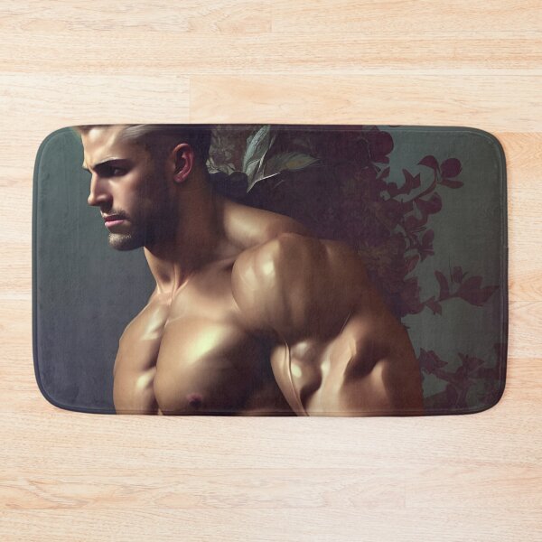 Item preview, Blonde Hunk With Strong Arms and Beautiful Floral Pattern designed and sold by withdiamonds.