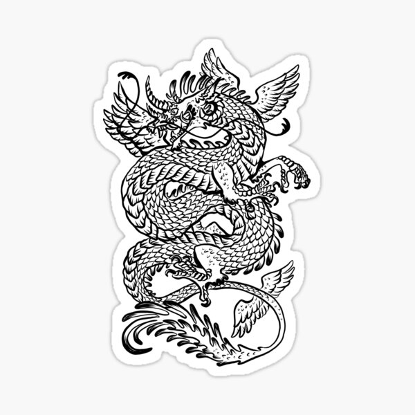 Winged Dragon Stickers for Sale  Redbubble